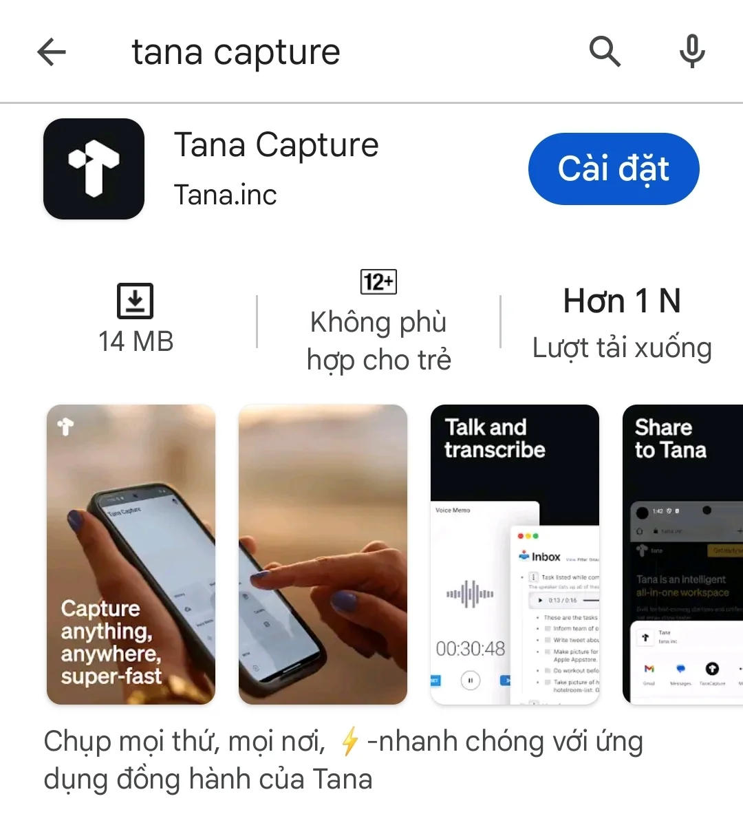 Tana on Google Play Store